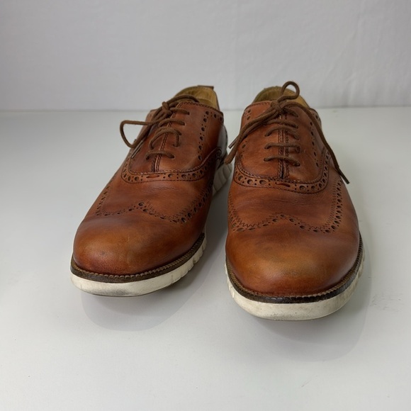 Cole Haan Men's Classic Brown Leather Men's Brogues - Picture 3 of 11
